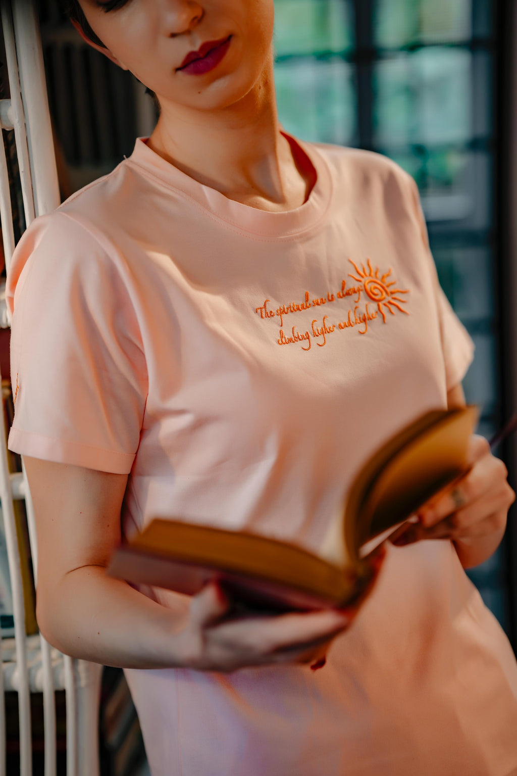 From East | Orange & Dusty pink Co-ord Set for Women