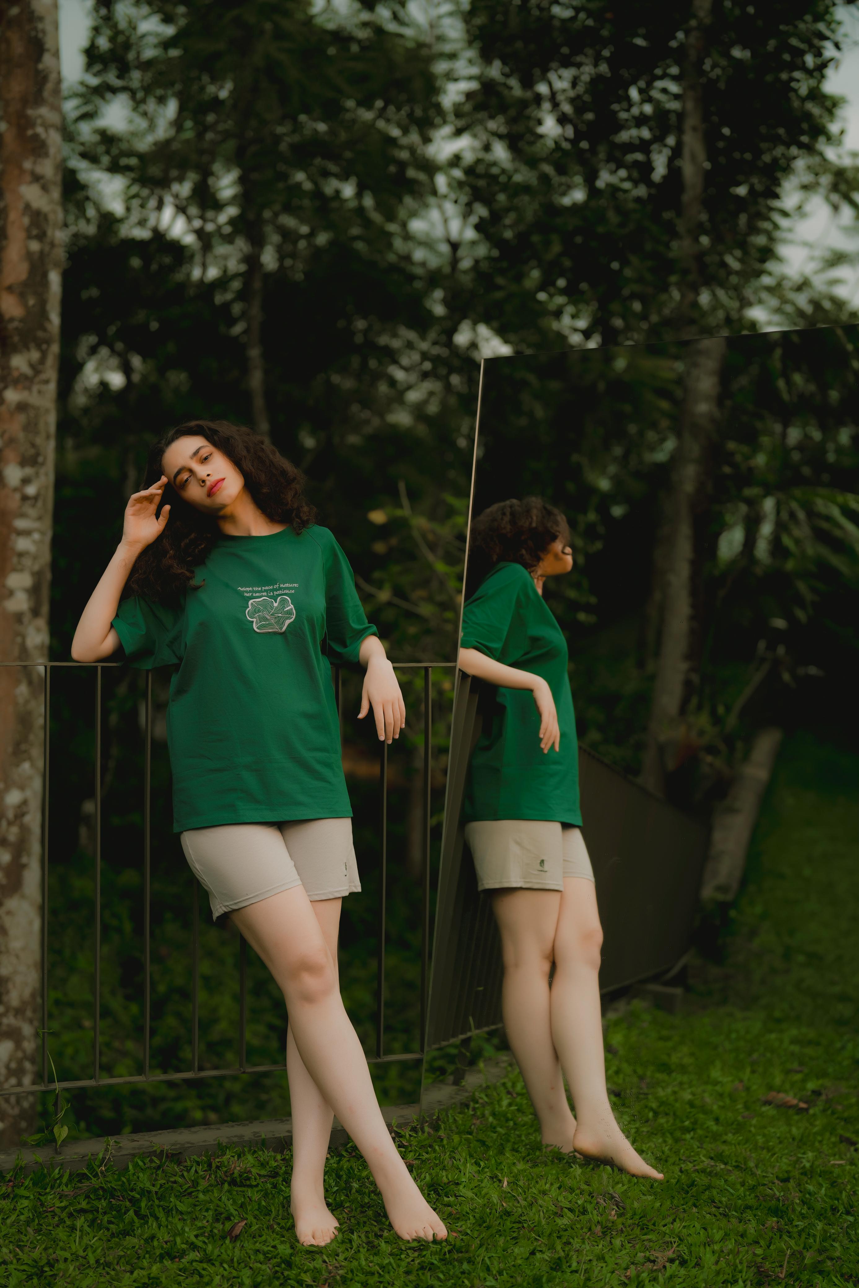 FROM EAST | Green & Gray Co-ord Set