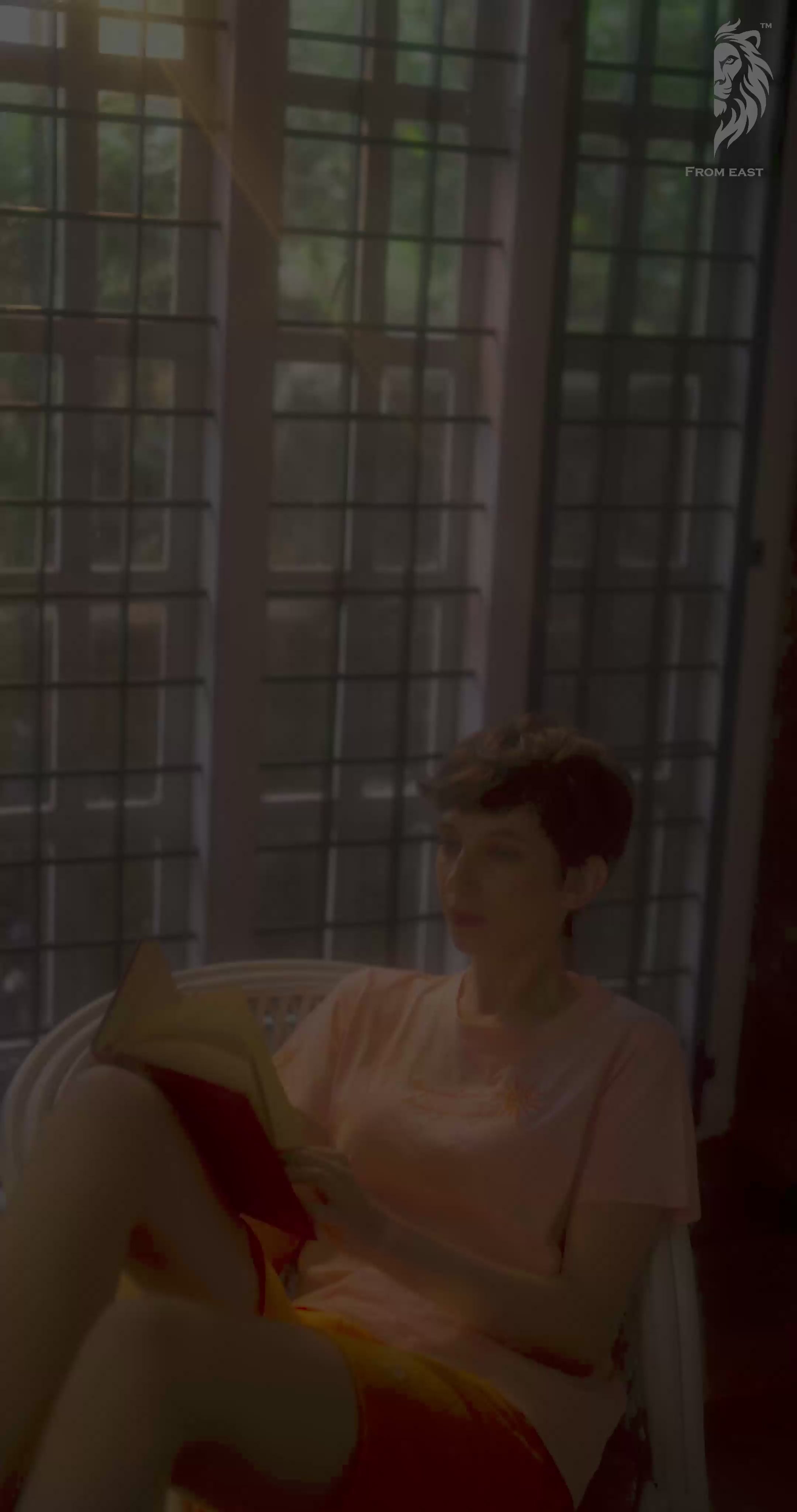 From East | Orange & Dusty pink Co-ord Set for Women